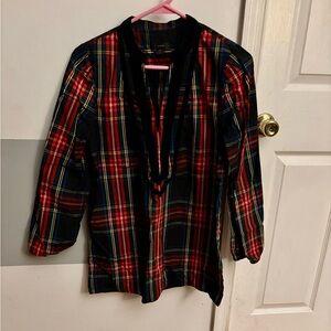 J. Crew tartan tunic
